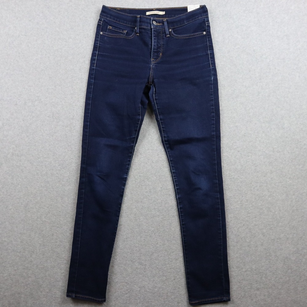 Levi's 311 Jeans Womens 27 Shaping Skinny Stretch Flex 5-Pocket Denim Dark Blue